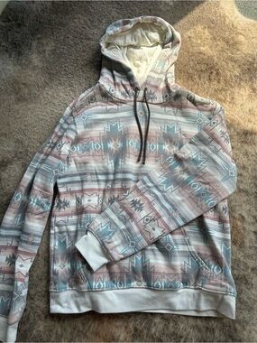 Shyanne Pastel Southwestern Hooded Pullover